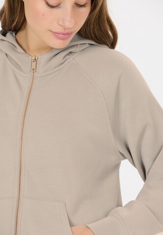 Athlecia Sweat jacket 'Jacey' in Beige