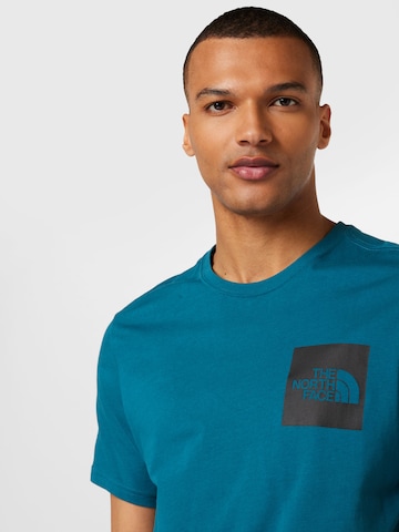 THE NORTH FACE Regular Fit T-Shirt 'FINE' in Blau