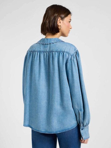 Lee Bluse 'Statement Collar Shirt' in Blau