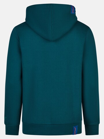 salzhaut Sweatshirt 'Heff - Moin' in Green: back