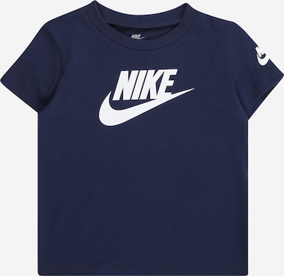 Nike Sportswear Majica 'FUTURA EVERGREEN' u mornarsko plava / bijela, Pregled proizvoda