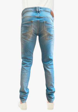 Le Temps Des Cerises Slimfit Jeans '700/11' in Blau
