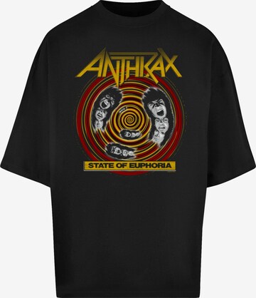 Merchcode Shirt 'Anthrax - State Of Euphoria' in Zwart: voorkant