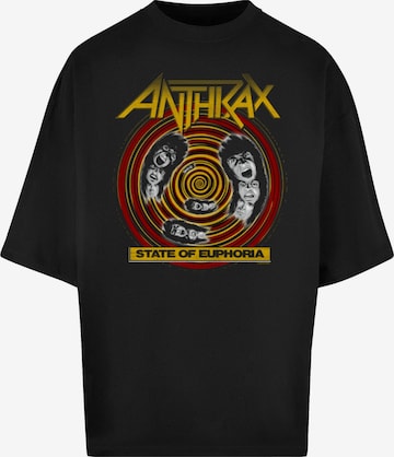 Merchcode Shirt 'Anthrax - State Of Euphoria' in Zwart: voorkant