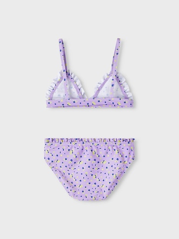 NAME IT Triangle Bikini in Purple
