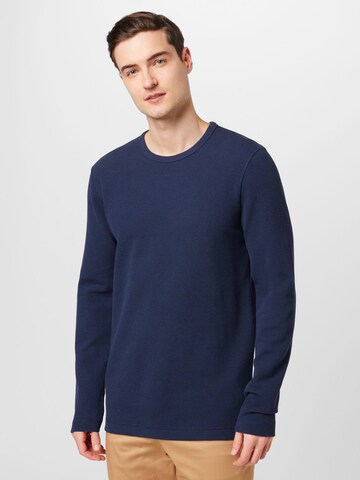 BOSS Sweater 'Tempesto' in Blue: front