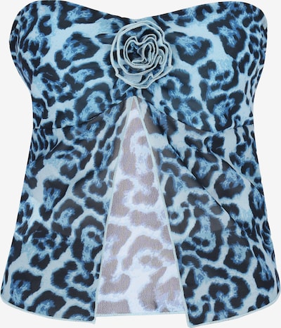 faina Top 'Festive' in blau / marine / hellblau, Produktansicht