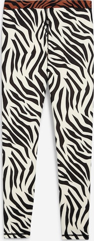 PUMA - Skinny Pantalón deportivo 'Animal Remix' en blanco