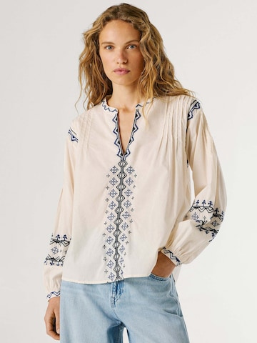 Pepe Jeans Blouse 'Bernis' in Blauw: voorkant
