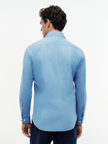 TOMMY HILFIGER Regular Fit Hemd in Blau