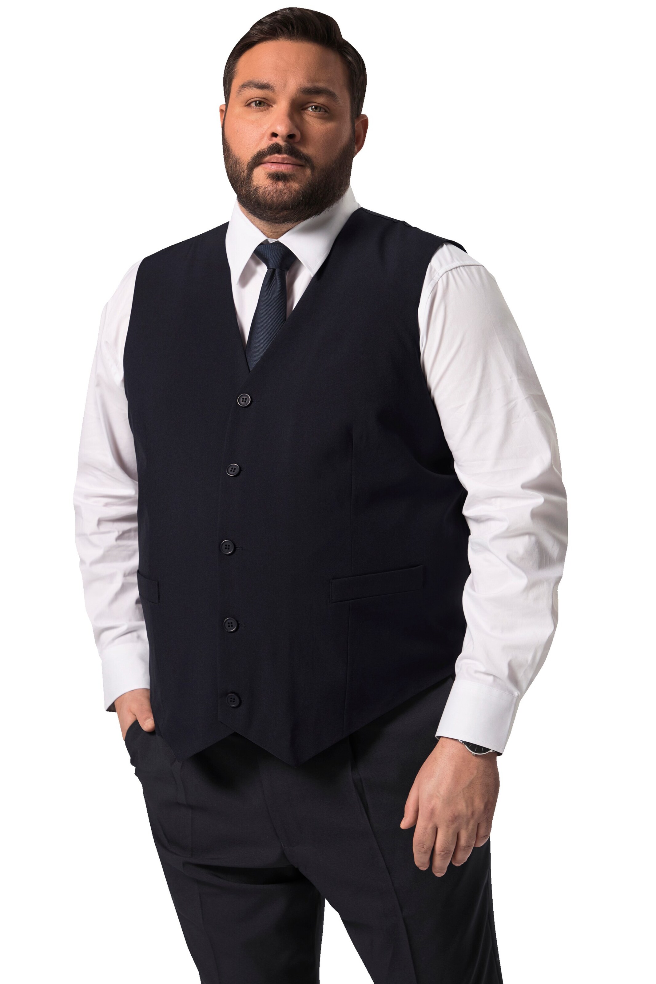 Men Plus Suit vest in Blue: front
