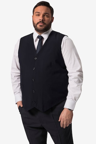 Men Plus Suit Vest in Blue: front