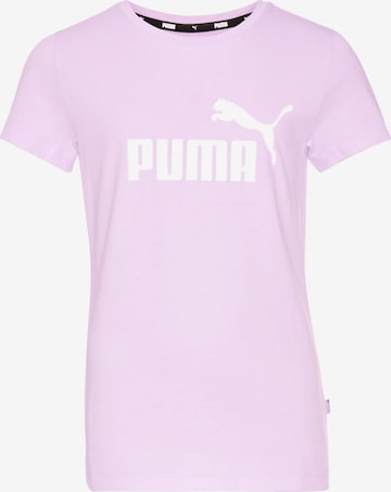 PUMA Shirt 'Essentials' in Purple: front