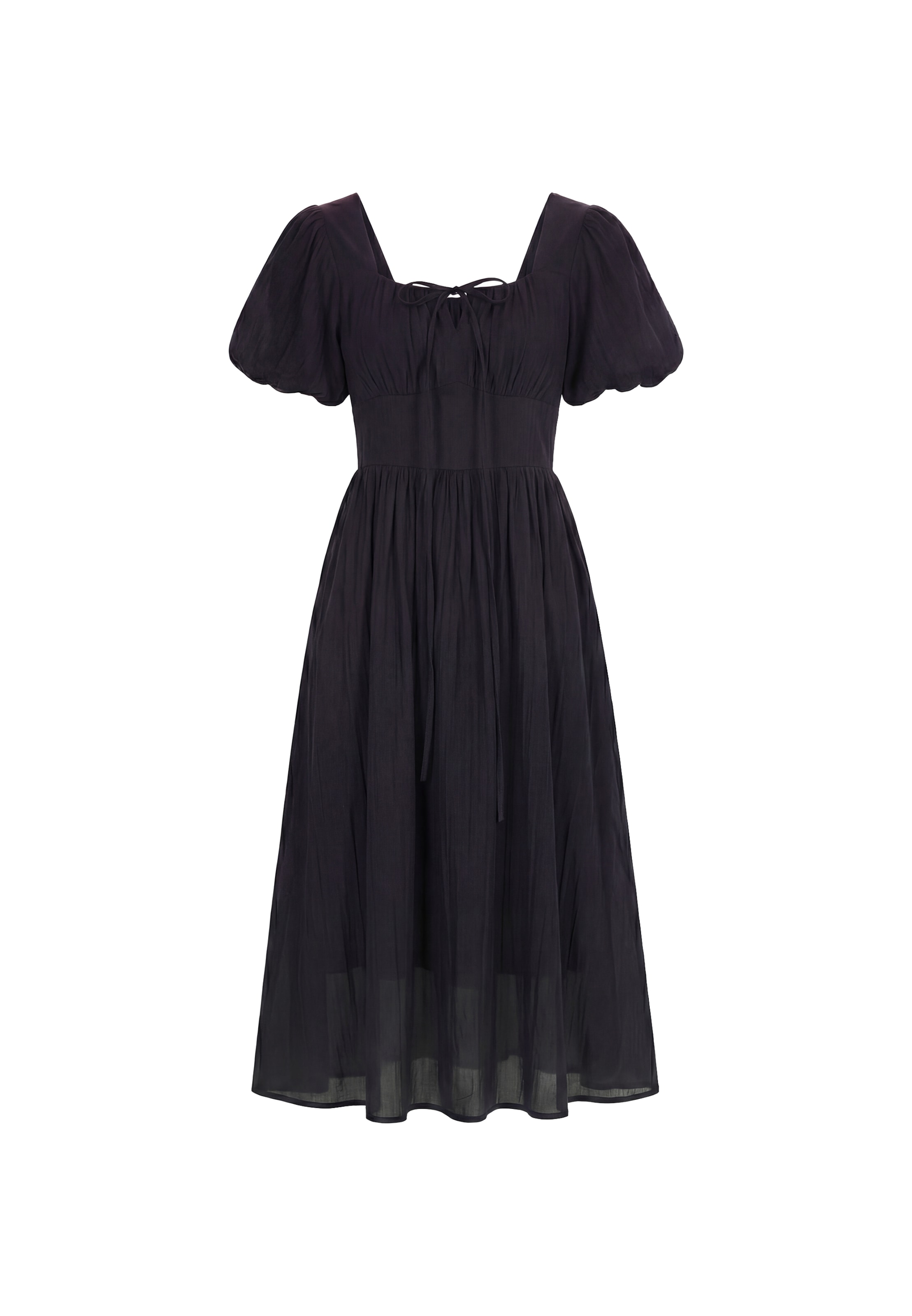 Robe usha FESTIVAL en noir : devant