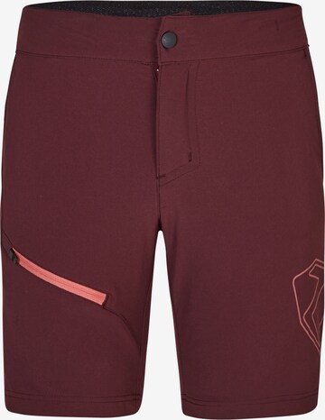 ZIENER Regular Workout Pants 'NATSU' in Red: front
