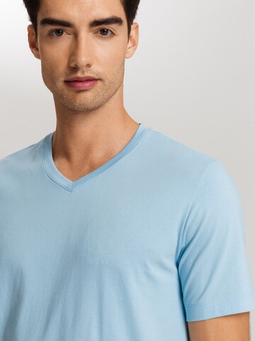 Hanro Shirt ' Living Shirts ' in Blauw