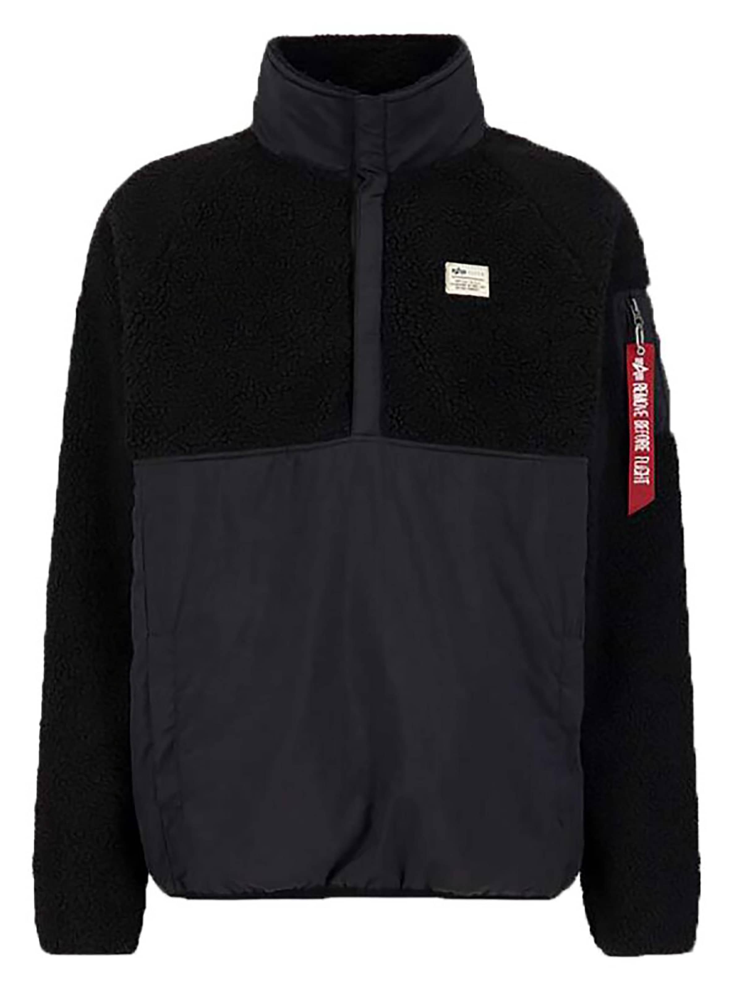 ALPHA INDUSTRIES Übergangsjacke 'Anorak'‌ in Schwarz: Vorderseite