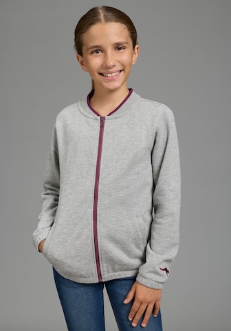 KangaROOS Zip-Up Hoodie in Grey: front
