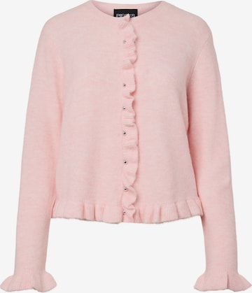 PIECES Cardigan 'PCLydia' i pink: forside
