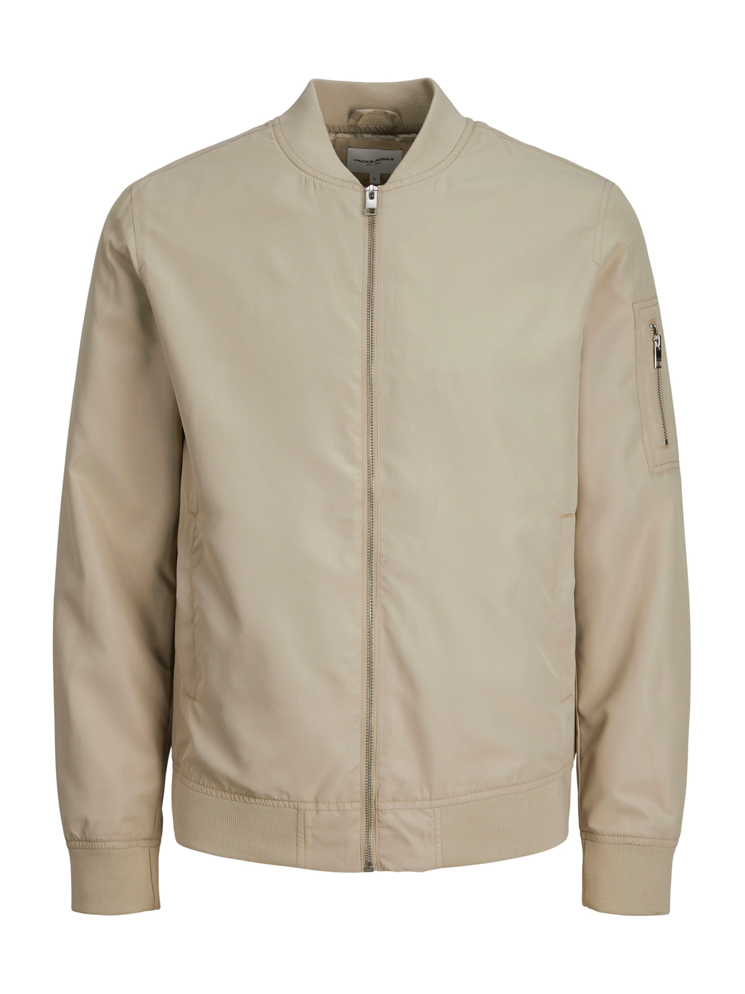 JACK & JONES Between-Season Jacket 'JWHMASH' in Beige: front