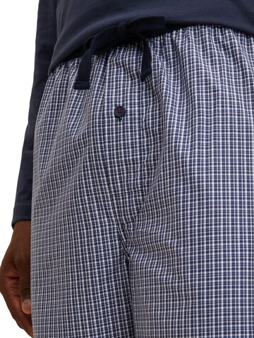 TOM TAILOR Pajama pants in Blue