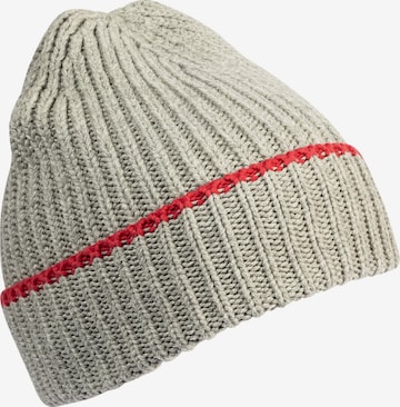 CAMEL ACTIVE Strick-Beanie mit Kontraststreifen in Grau: predná strana