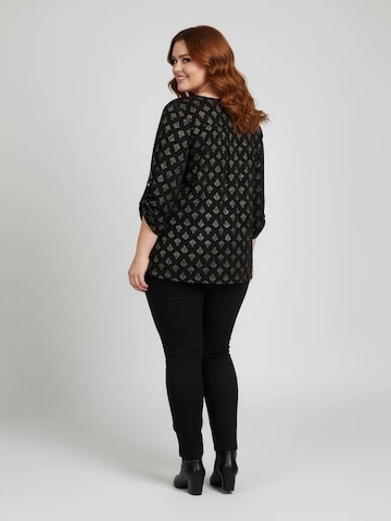 Shape Of You Bluse in Schwarz
