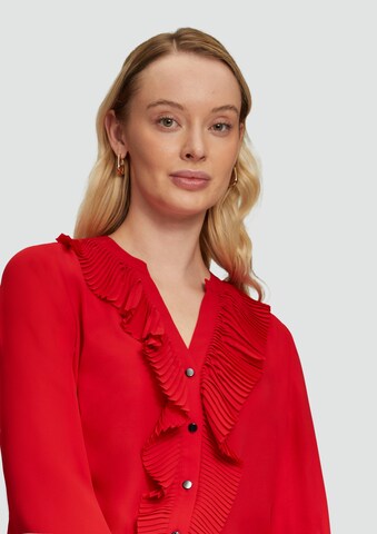 s.Oliver Blouse in Rood