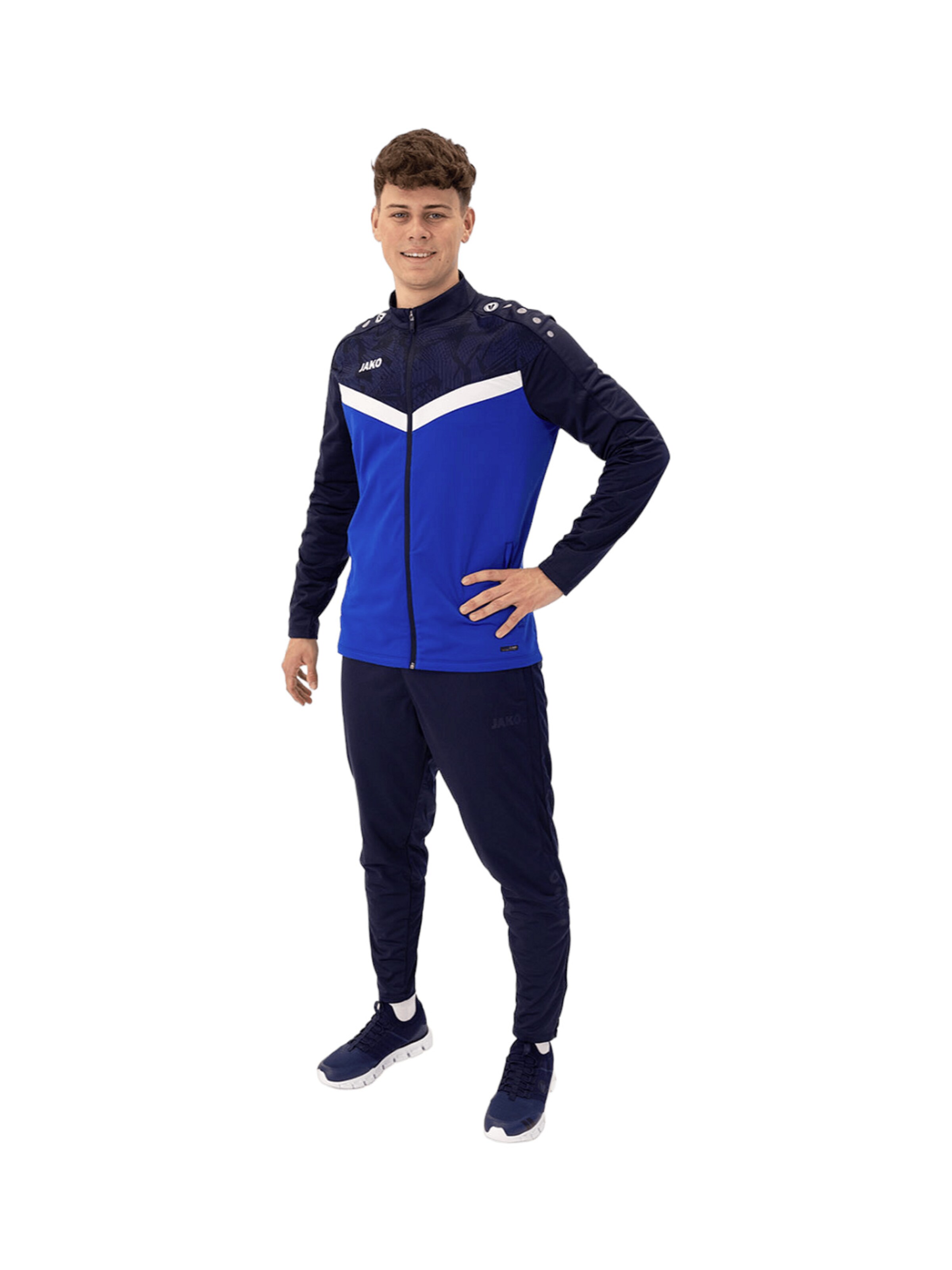 JAKO Tracksuit 'Iconic' in Blue: front