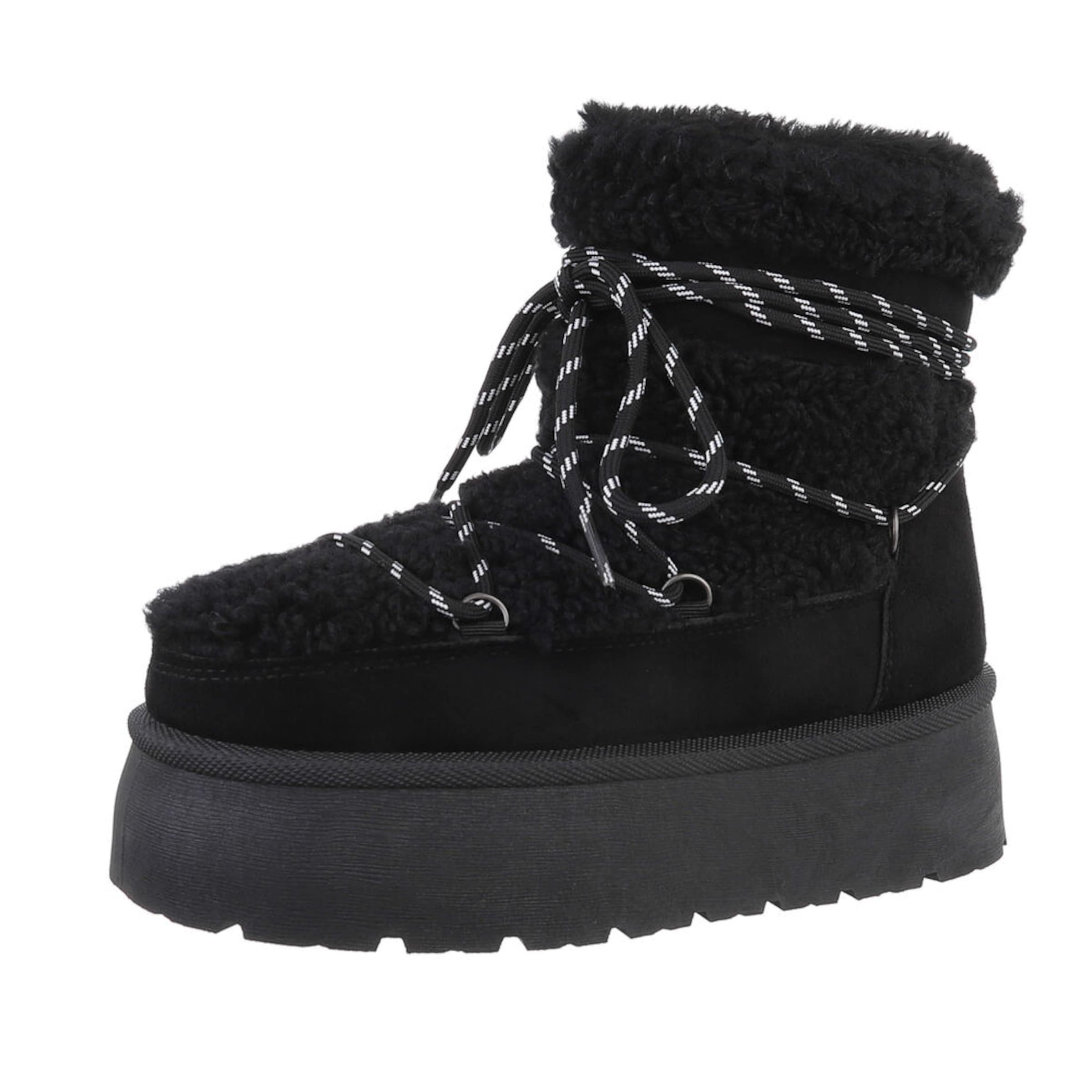 Ital-Design Boots in Schwarz: Vorderseite