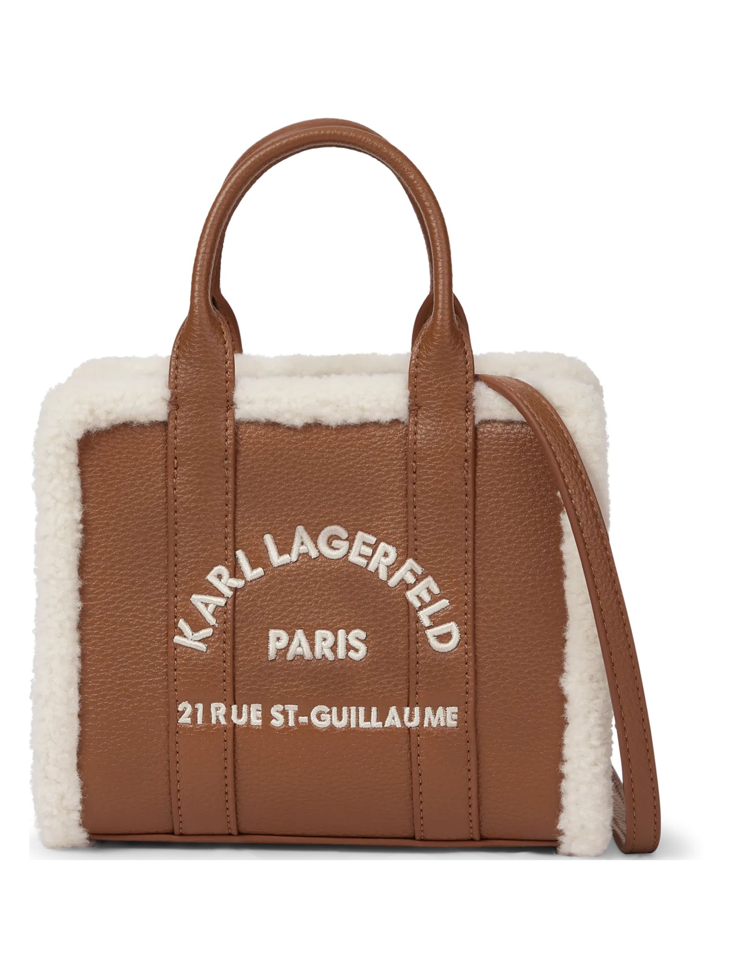 Karl Lagerfeld Сумки 'Rue St-Guillaume' в размере One Size в Коньячный / Белый, Обзор товара