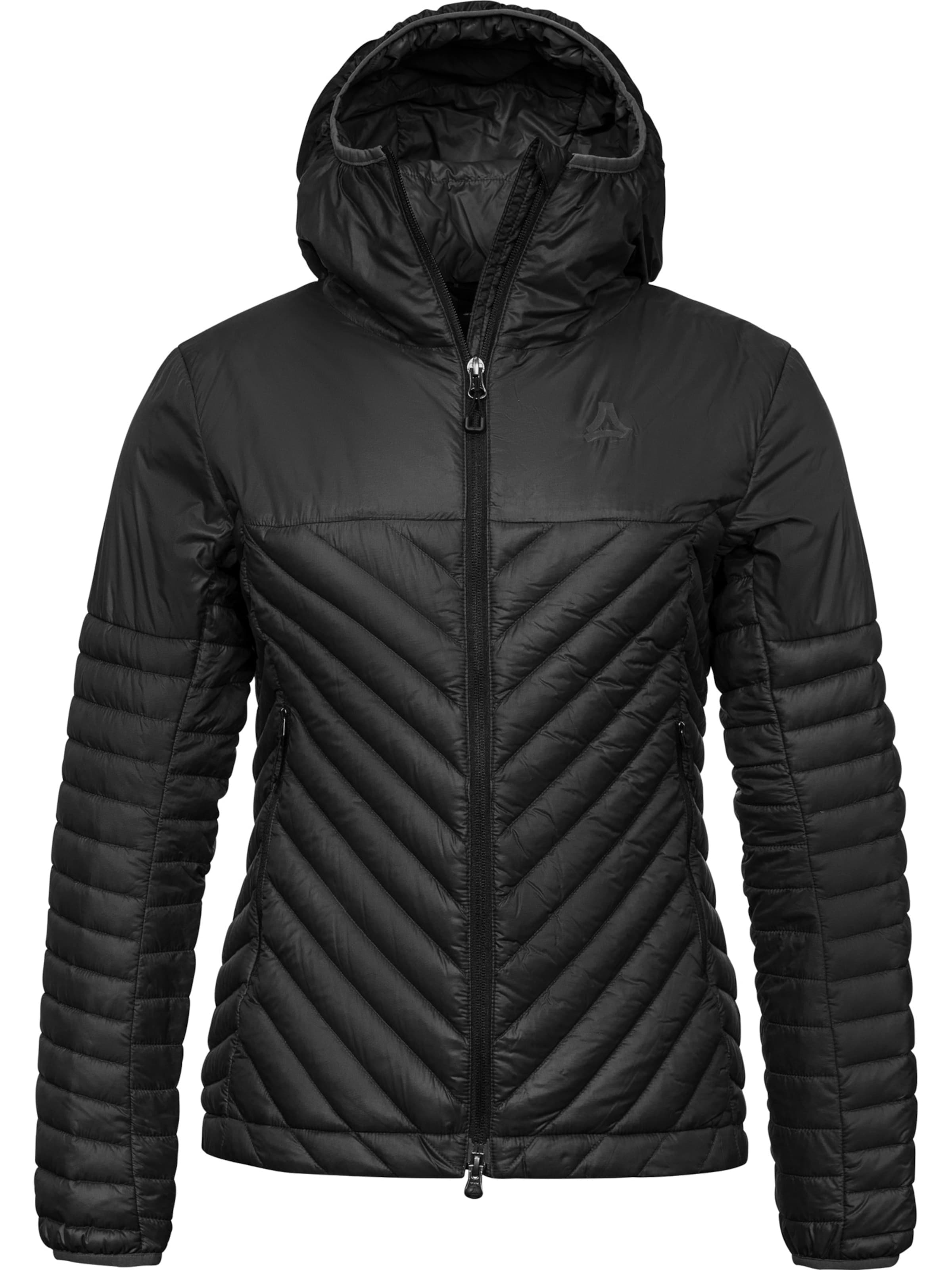 Schöffel Outdoorjas in Zwart: voorkant