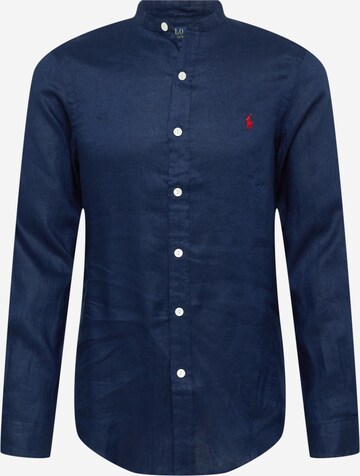 Coupe slim Chemise Polo Ralph Lauren en bleu : devant