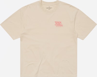 EDWIN Camisa 'Rare Spins' em L em bege / rosa claro, Vista do artigo