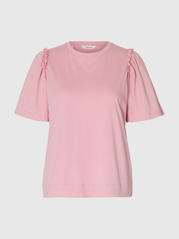SELECTED FEMME Shirt 'SLFPenelope' in Roze: voorkant