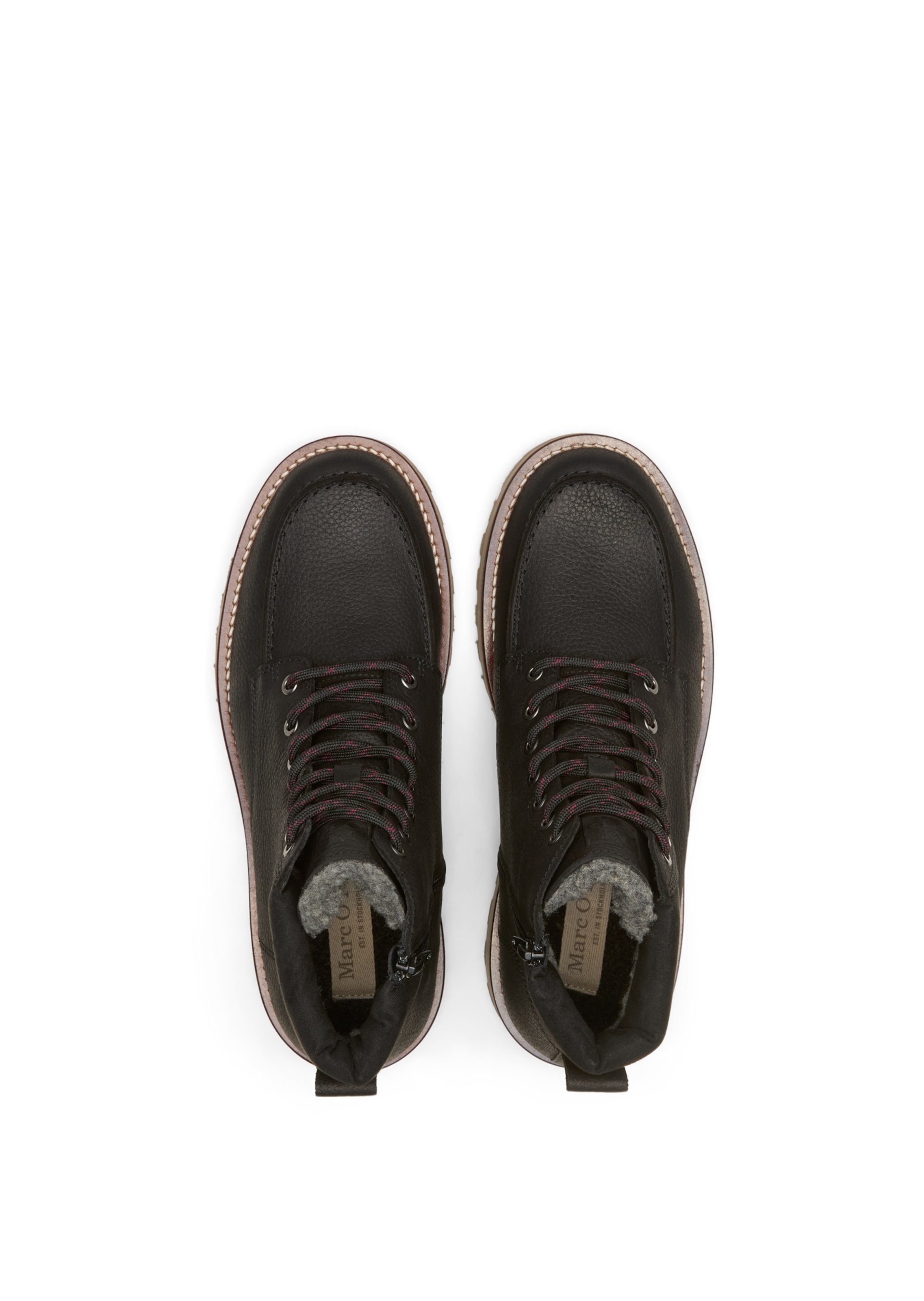 Bottines à lacets 'Jack' Marc O'Polo en noir