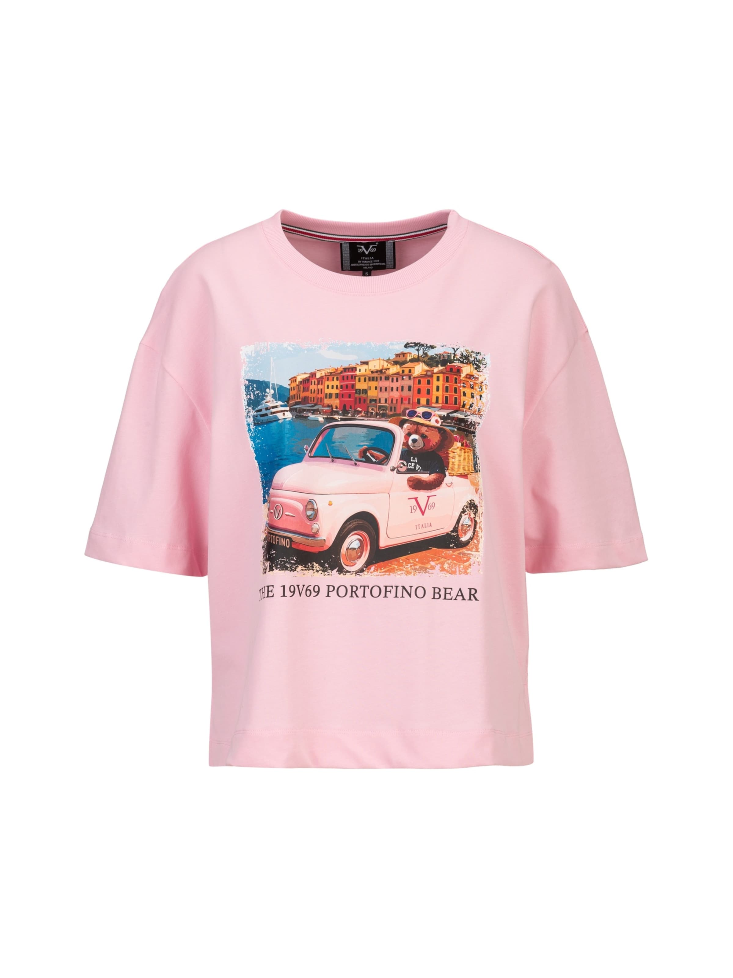 19V69 ITALIA Oversized shirt ' PETONIA PORTOFINO ' in L in de kleur Rosa, Productweergave