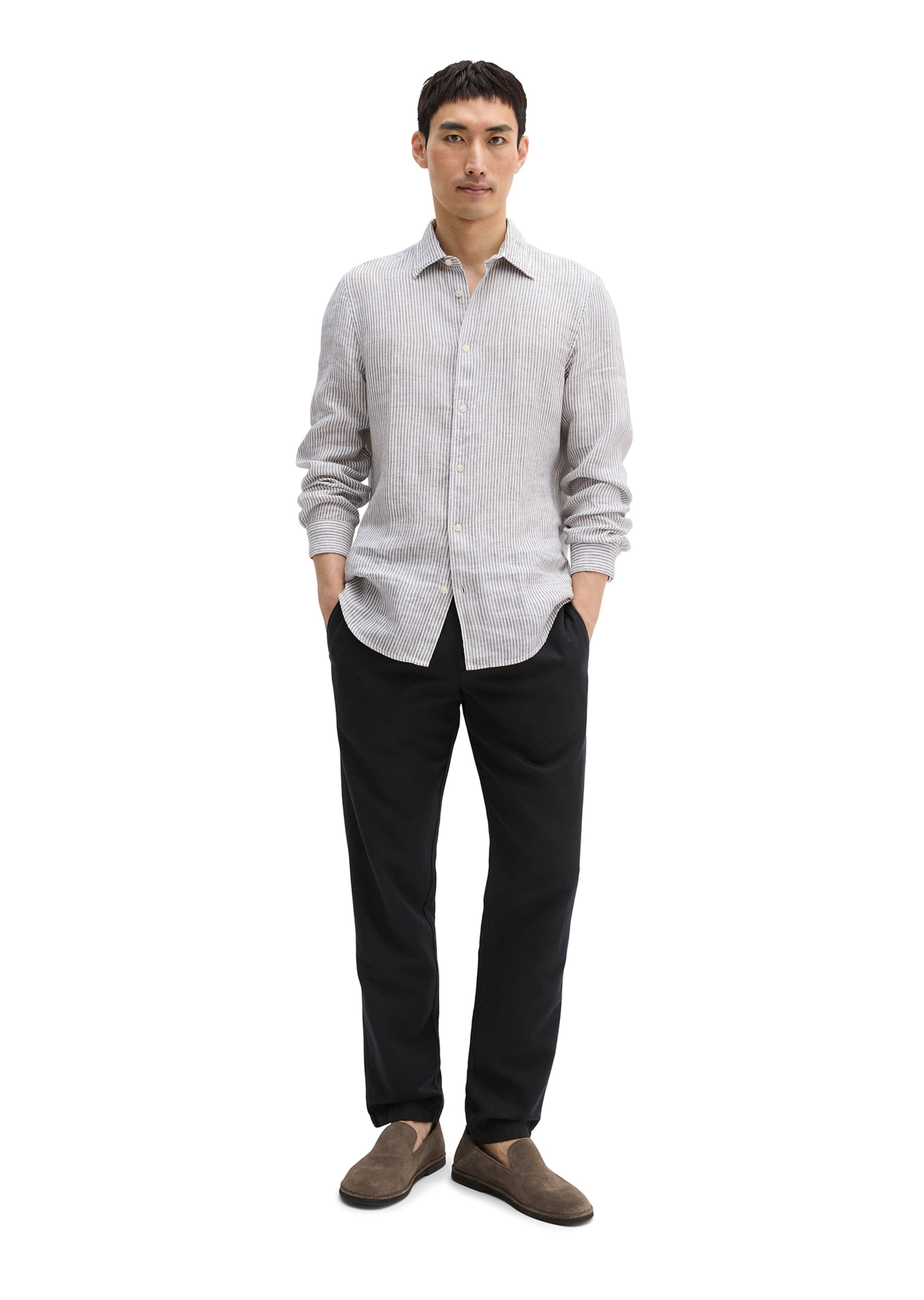 Marc O'Polo Regular fit Button Up Shirt in Grey