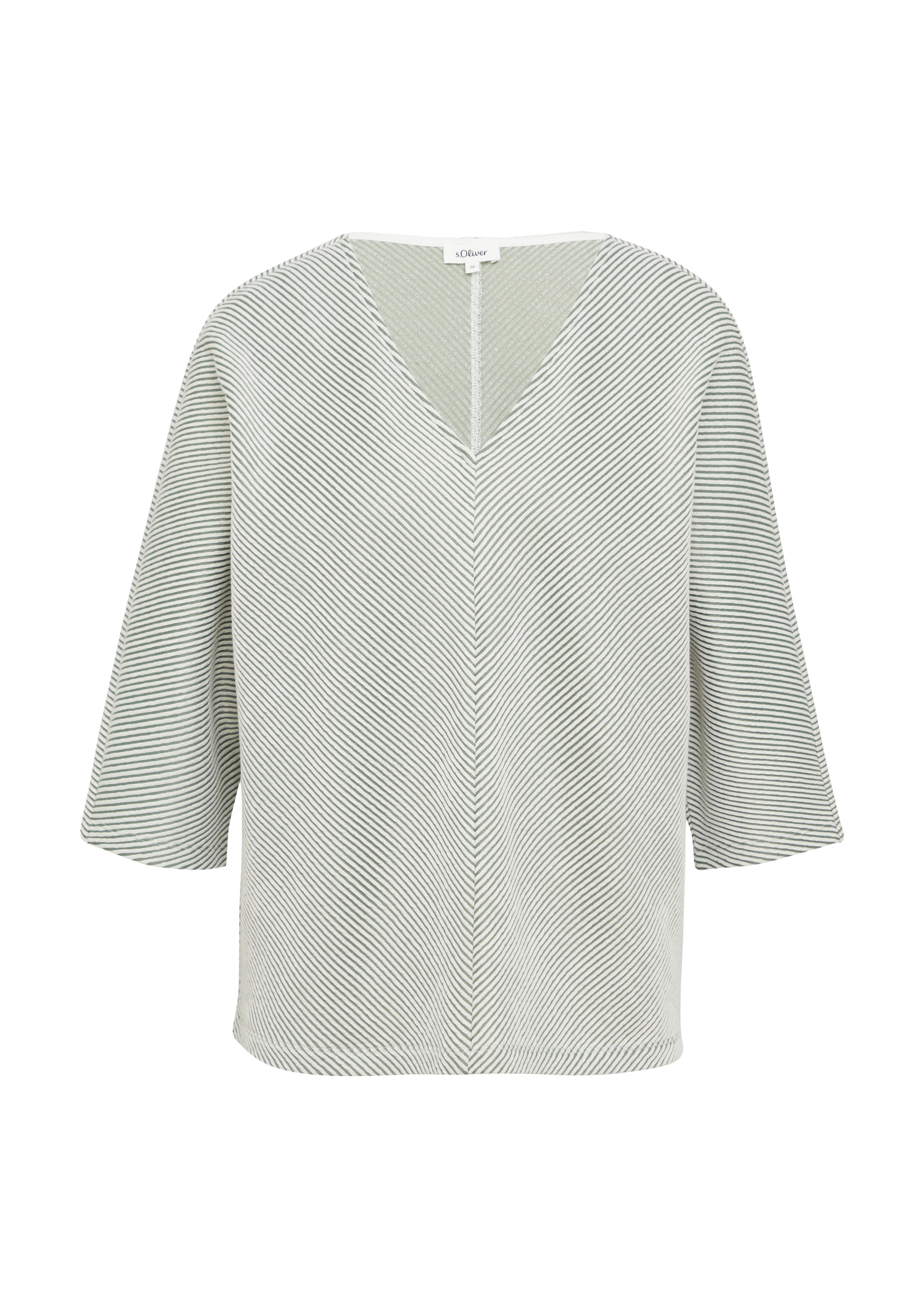 Sweat-shirt s.Oliver en vert : devant