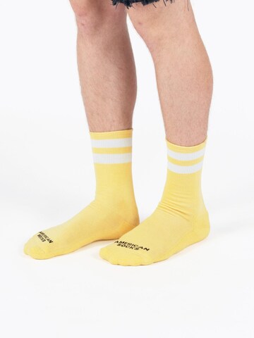 American Socks - Calcetines 'Buttercup - Mid High' en amarillo
