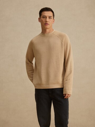 DAN FOX APPAREL Sweater 'Pablo' in Beige: front