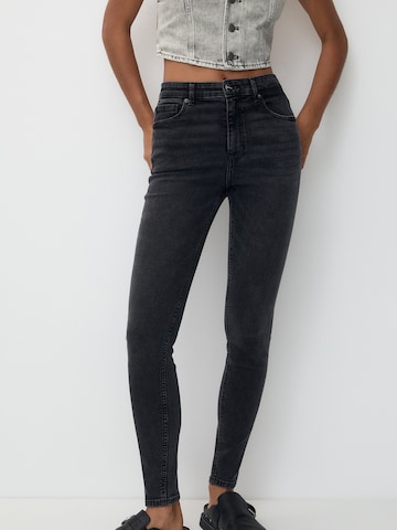 Pull&Bear Skinny Farmer - szürke: elől