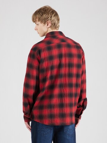REPLAY Regular fit Button Up Shirt in Red