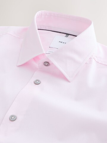 Next Slim Fit Skjorte i pink