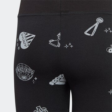 ADIDAS PERFORMANCESlimfit Sportske hlače - crna boja