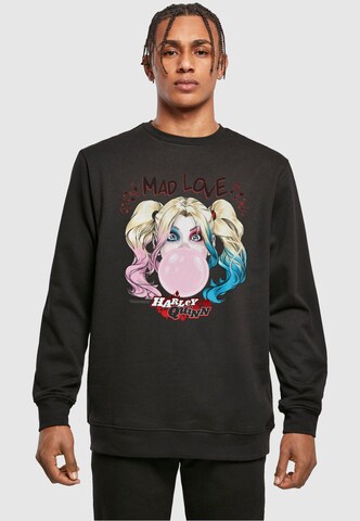 ABSOLUTE CULT Sweatshirt 'Batman - Harley Quinn Mad Love' in Black: front