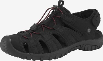 HI-TEC Sandals in Black: front