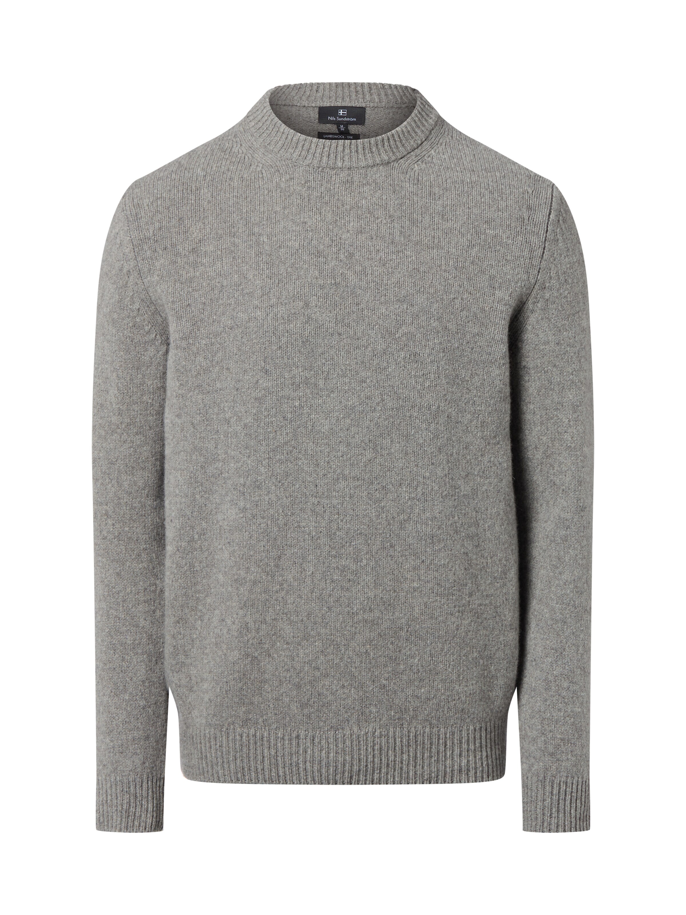Pull-over Nils Sundström en gris : devant
