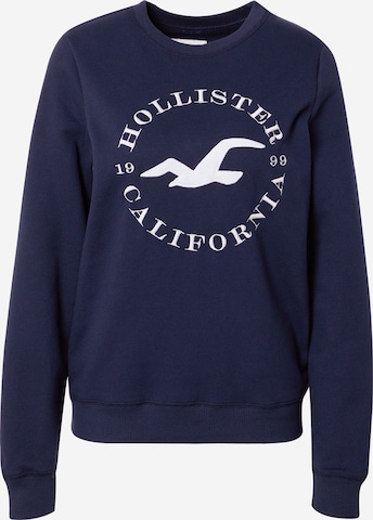 HOLLISTER Sweatshirt 'SECONDARY' in Blue: front