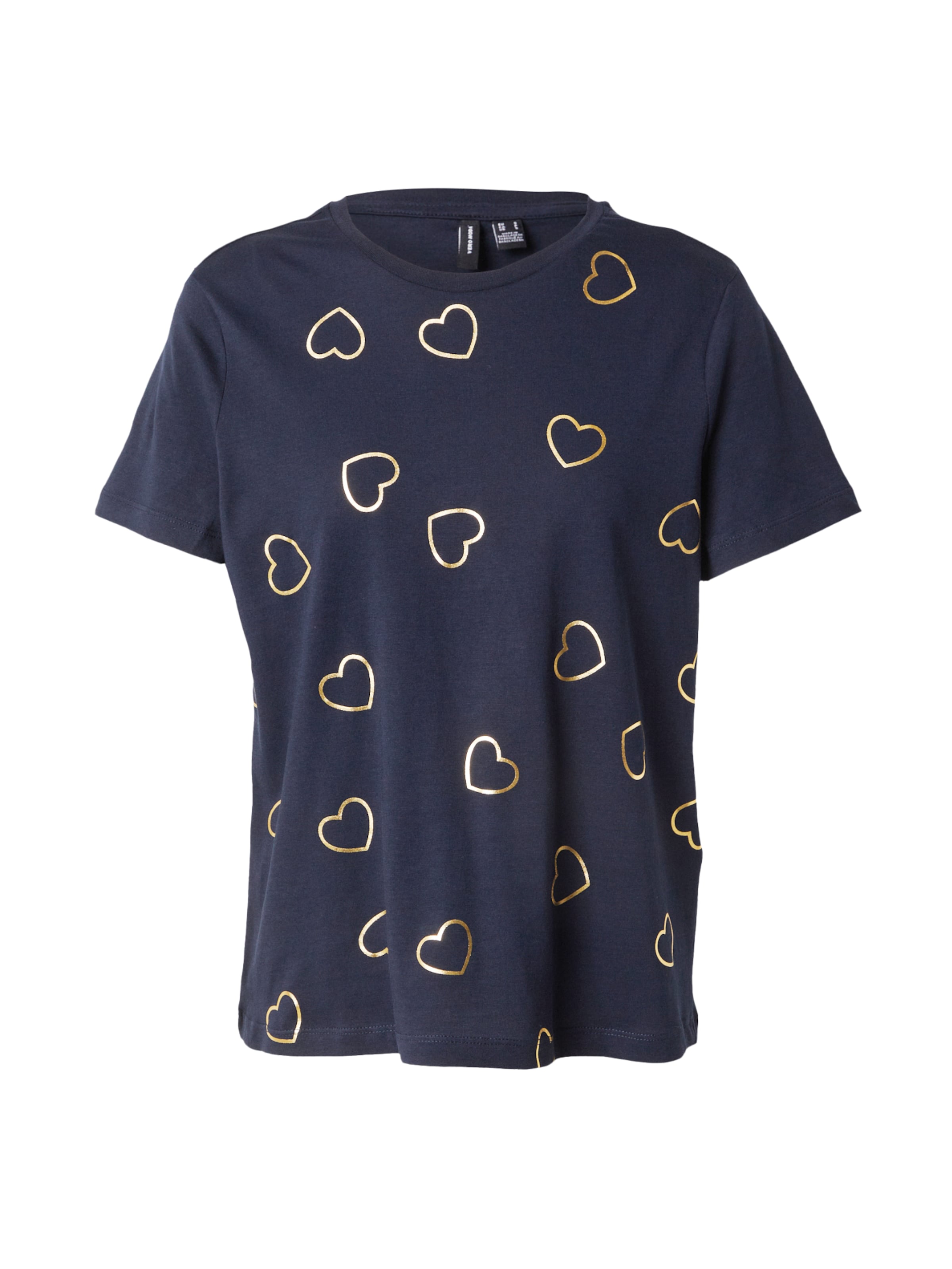 VERO MODA Shirt in Night blue / Gold, Item view